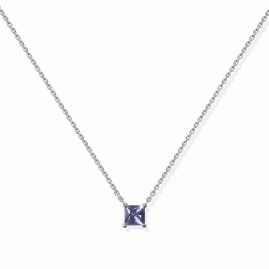 VIERI Birthstone Collection Halskette Iolith - Dezember