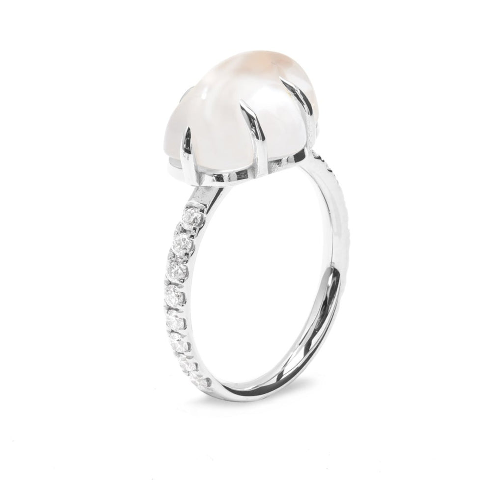 Cloud Ring Pavé Milk