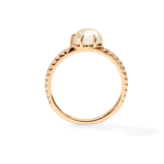 Mid Cloud Ring Pavé Milk