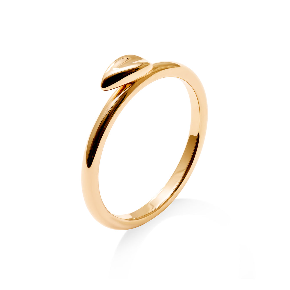 VIERI Lily Collection Leaf Ring plain