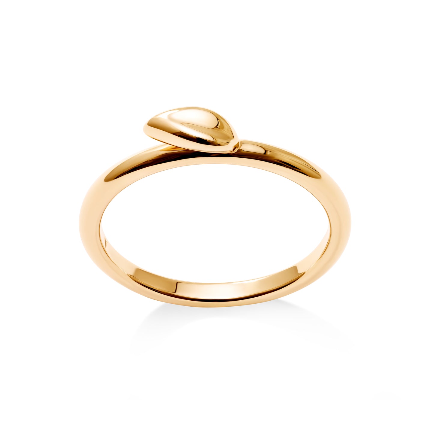 VIERI Lily Collection Leaf Ring plain