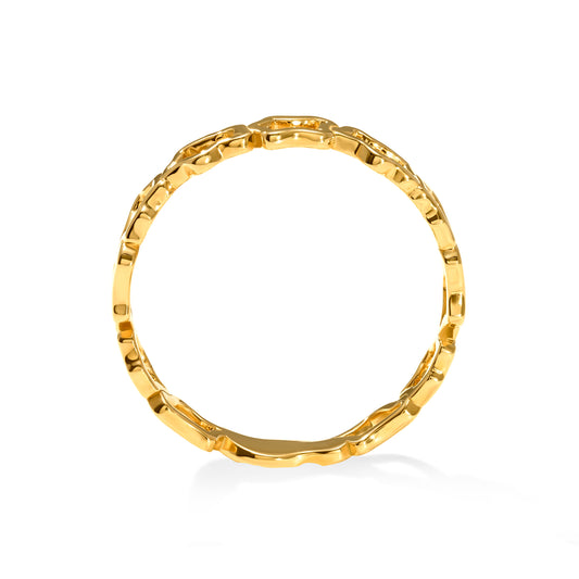 Golden Clouds Band Ring Mini