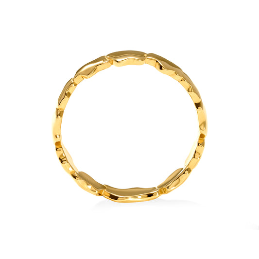 Golden Clouds Band Ring Mini Bold