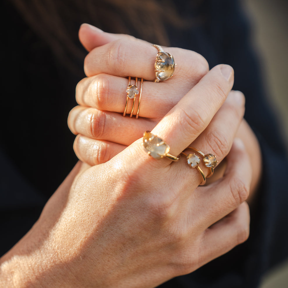Golden Edition Cloud Ring Diamond