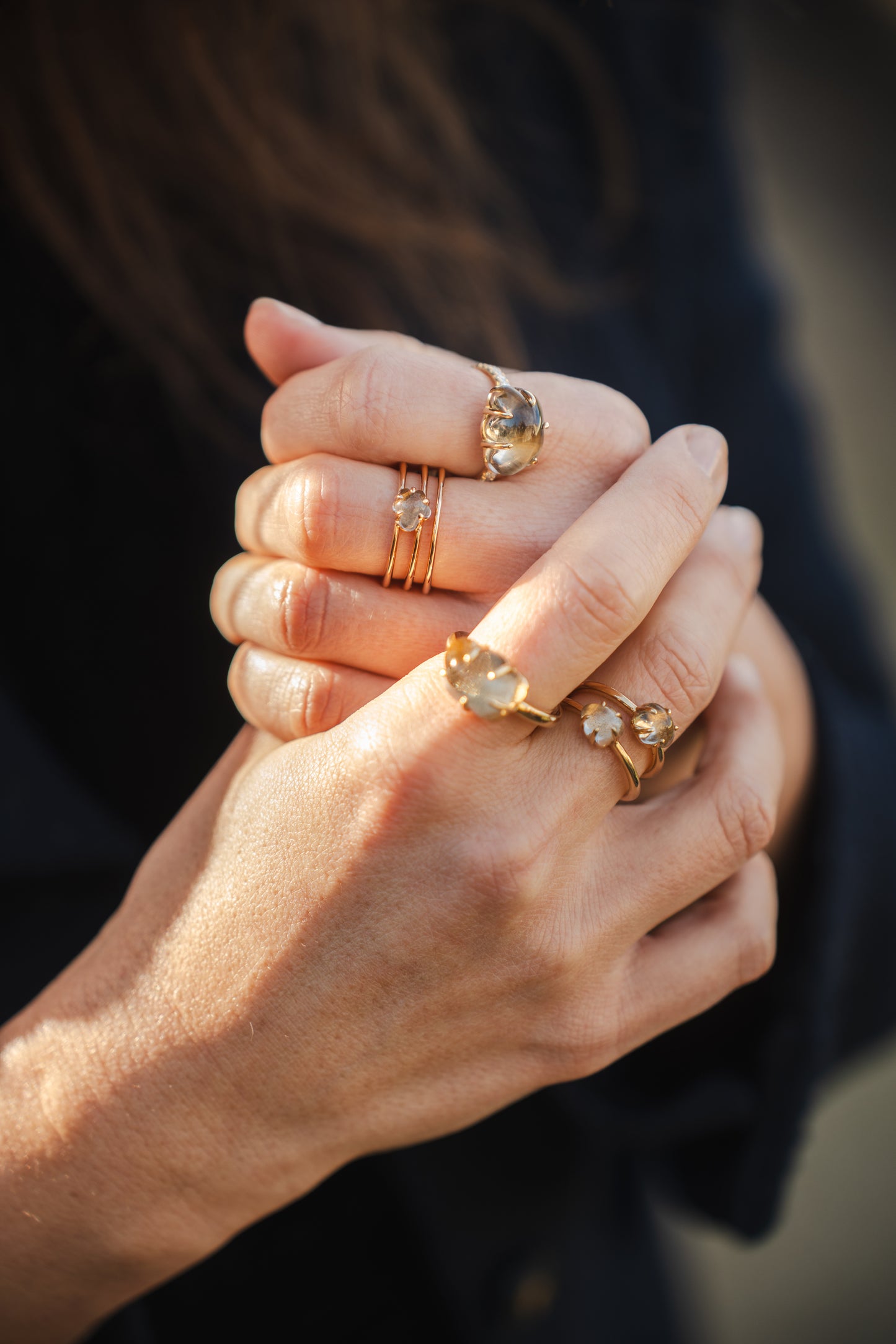 Golden Edition Cloud Ring Pavé