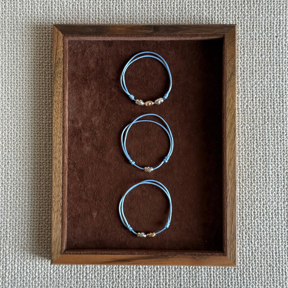 The Triple Cloud Satin Bracelet