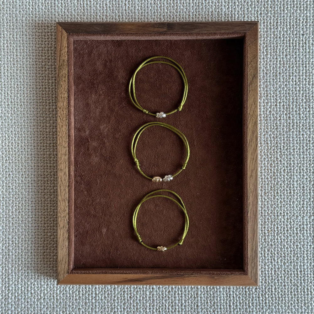 The Double Cloud Satin Bracelet