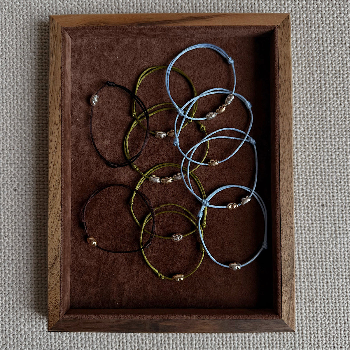 The Triple Cloud Satin Bracelet