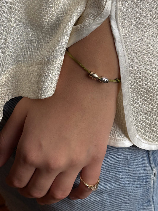 The Double Cloud Satin Bracelet