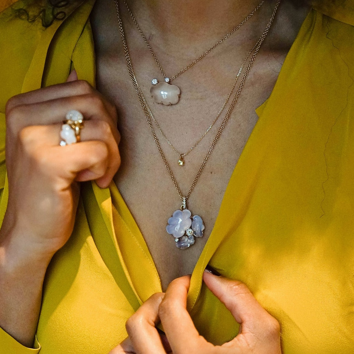 Cloud Collection Halskette mit Diamant VIERI